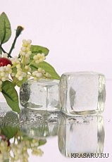 Ледяной массаж лица 